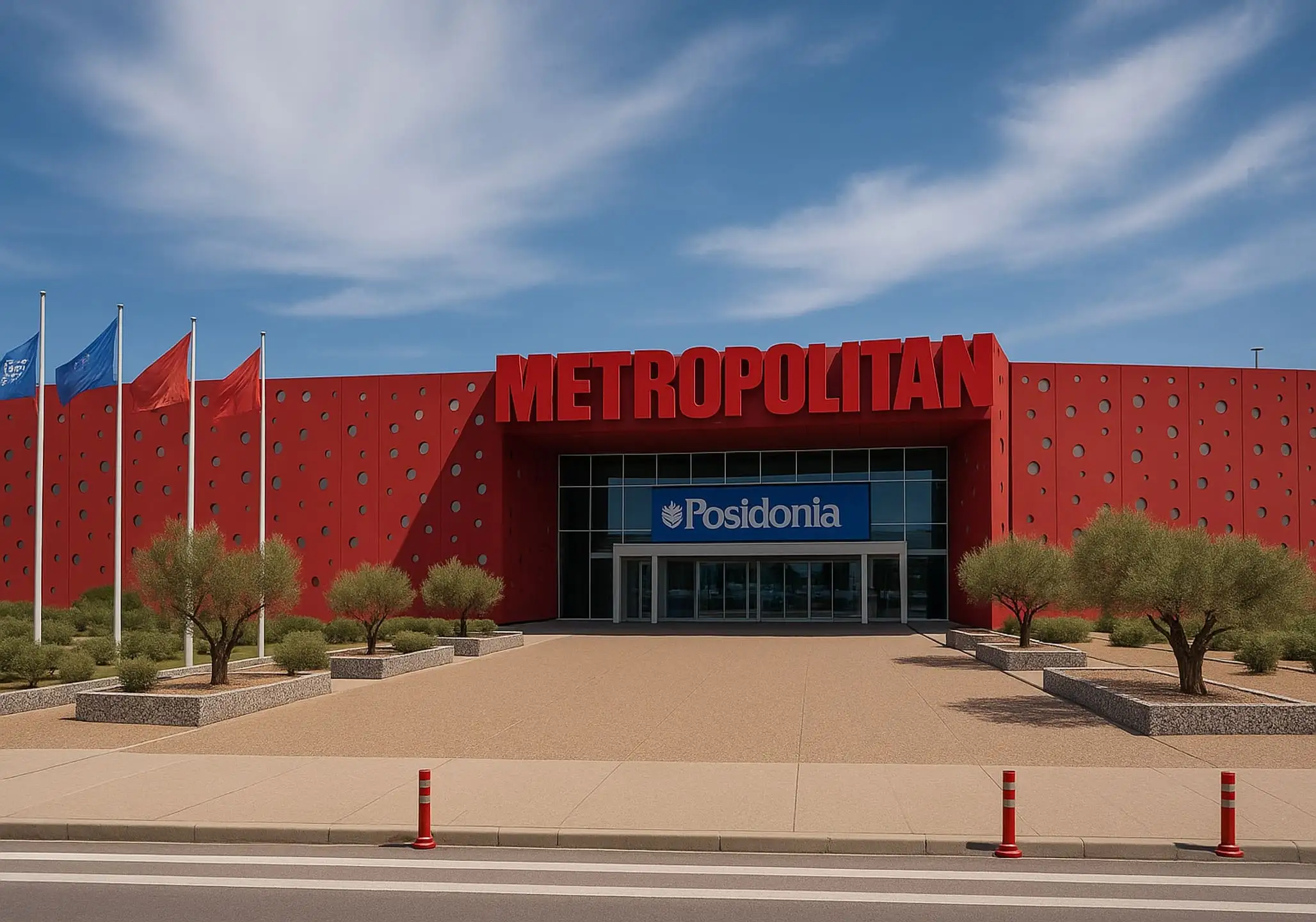 Αεροφωτογραφία του Metropolitan Expo και του αεροδρομίου.